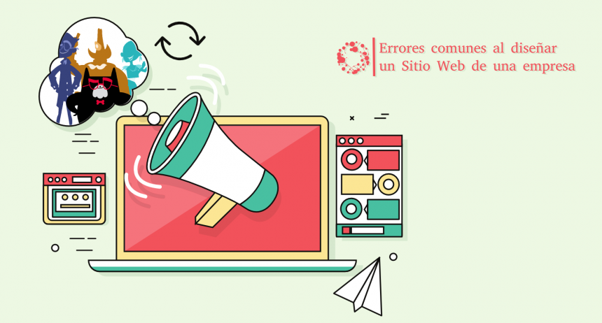 Errores comunes al diseñar el Sitio Web de una empresa
