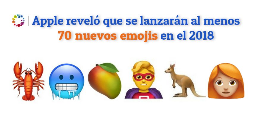 Apple anunció que se lanzarán al menos 70 nuevos emojis en el 2018
