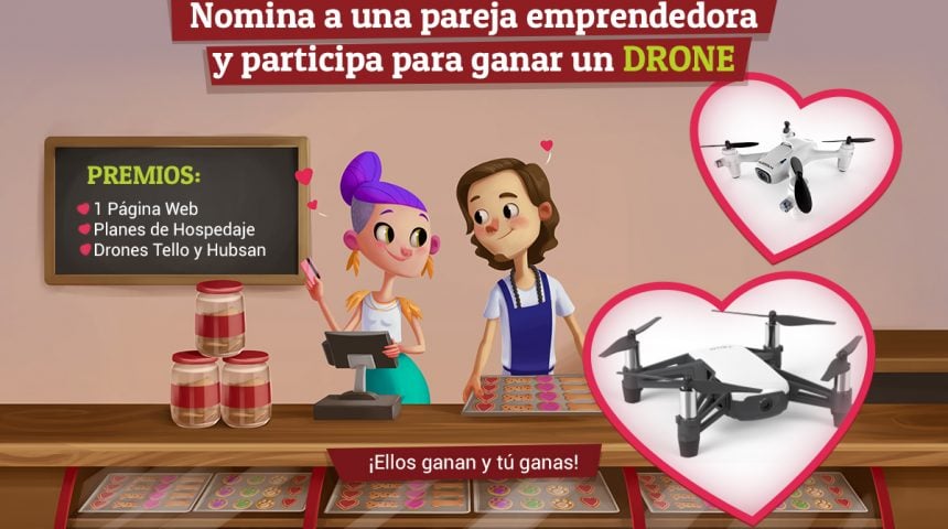 Nomina a una pareja emprendedora y participa para ganar un Drone