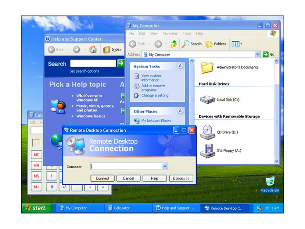 Interfaz Windows XP