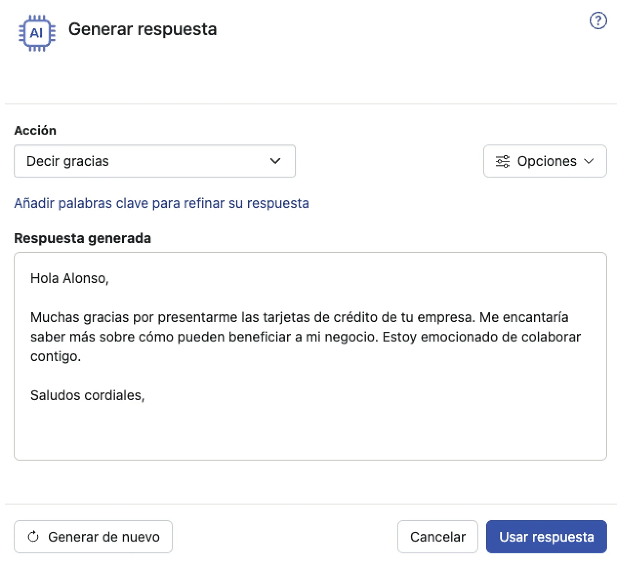 Genera respuestas con inteligencia artificial en tu correo empresarial