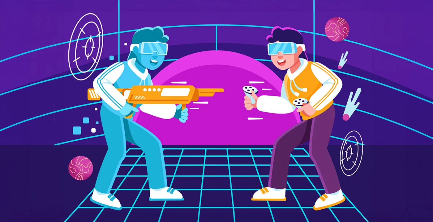 Entornos digitales creados para software de realidad virtual, como videojuegos 