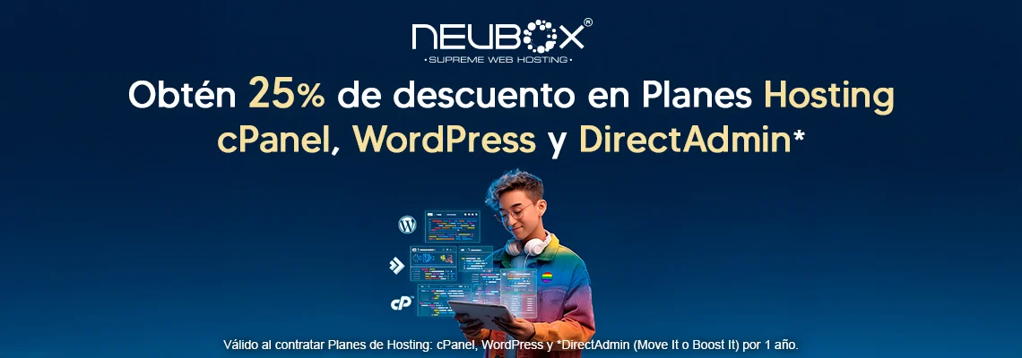 ¡Emprende con orgullo con 25% OFF en Planes Hosting! 