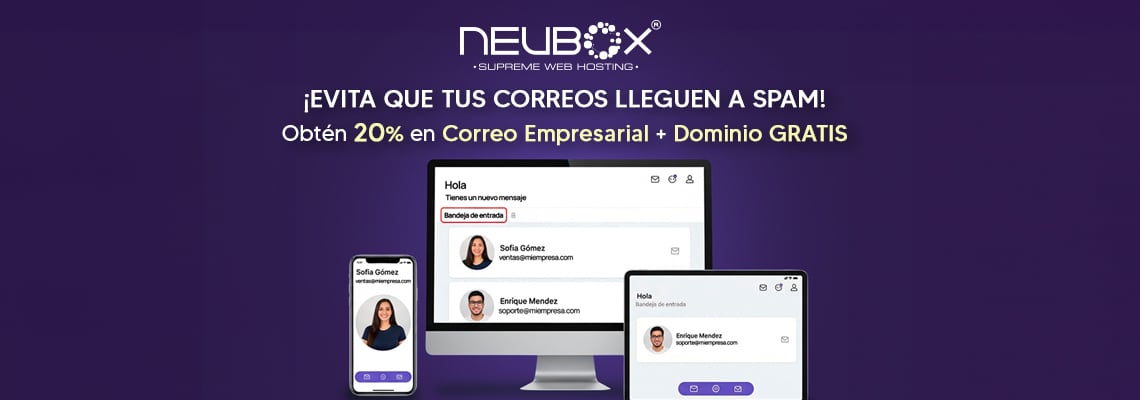 ¡Formaliza tu comunicación con 20% en Correo Empresarial!  