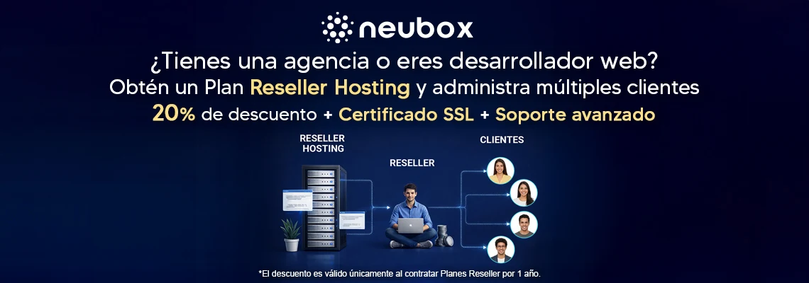 &iexcl;Vende tu propio Hosting como Reseller y crece en l&iacute;nea!