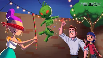 Piñata en navidad