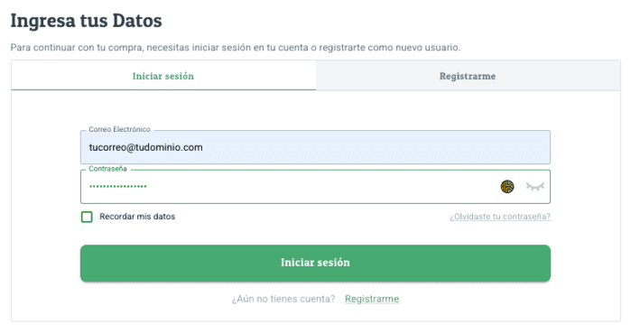 iniciar sesión