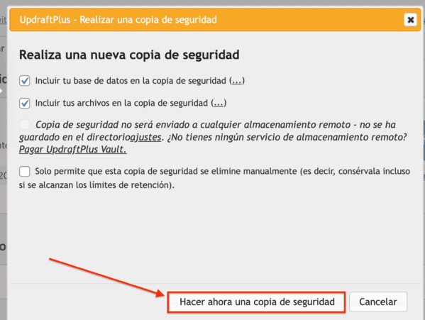 Copia de seguridad