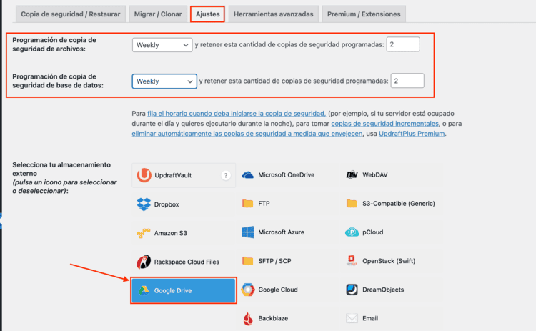 Configuración automática