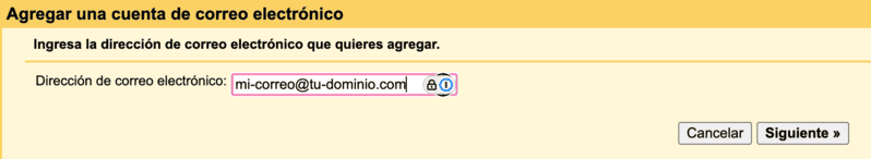Importar cuenta de correo